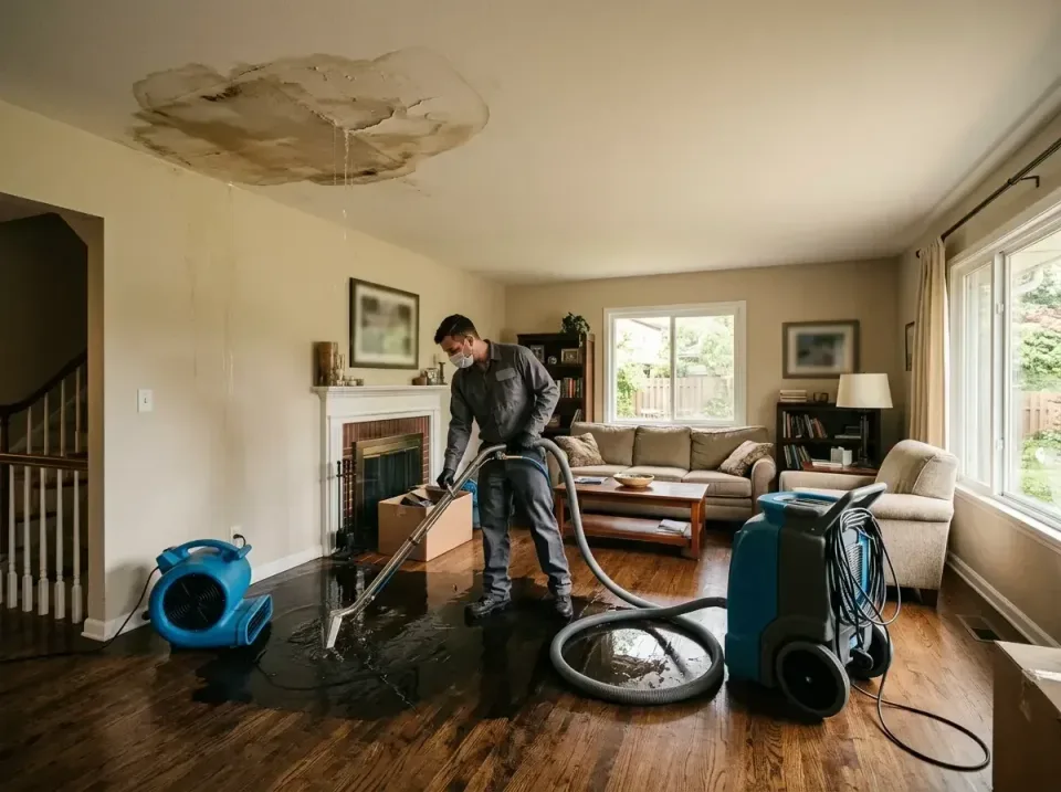 attic-pipe-burst-ceiling-drip-008 — frequently asked questions, Water Damage Restoration & Carpet Care in New Kingman-Butler…